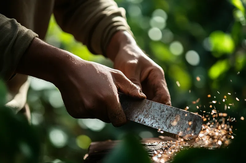 como afilar un machete con lima