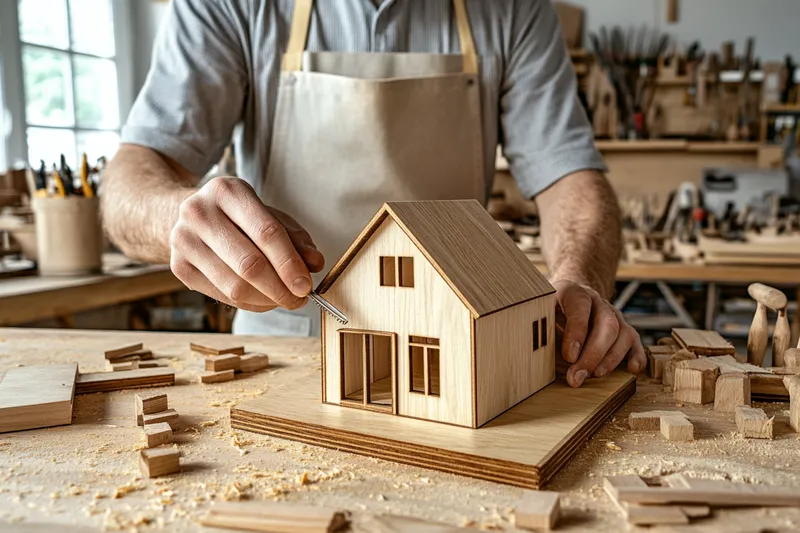 con que limar una casita de madera